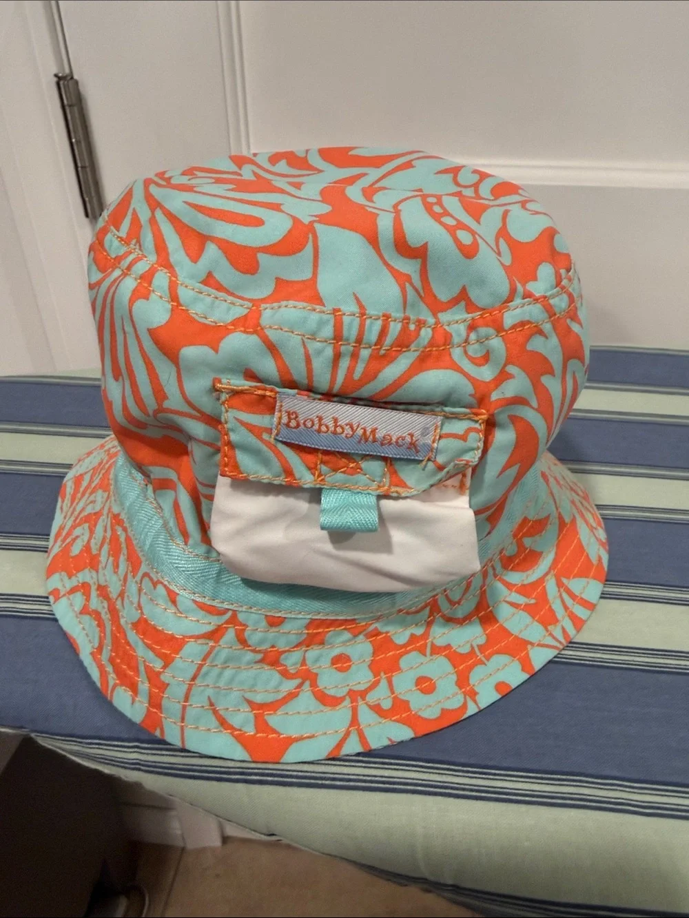 Bobby Mack Kids' Turquoise & Orange Bucket Hat
